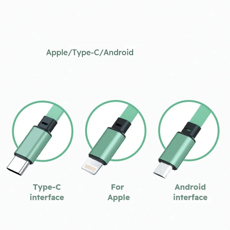 Chargeur Rapide 3 en 1 - Câble Rétractable Universel