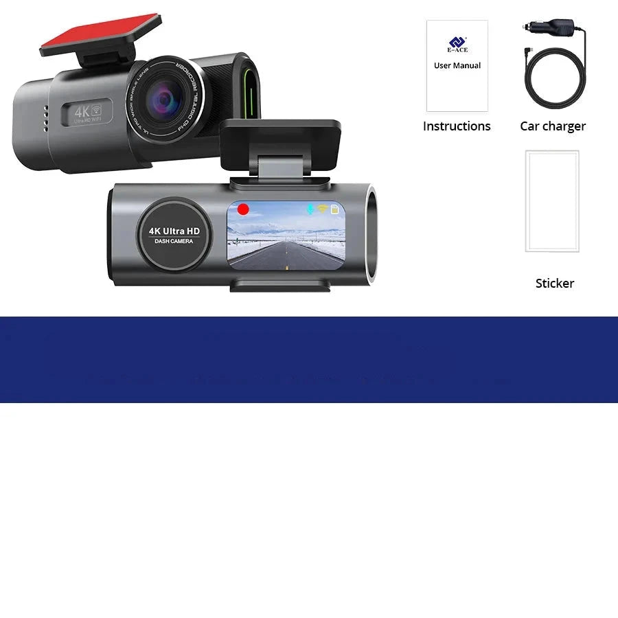 Dash Cam Dual Lens 4K