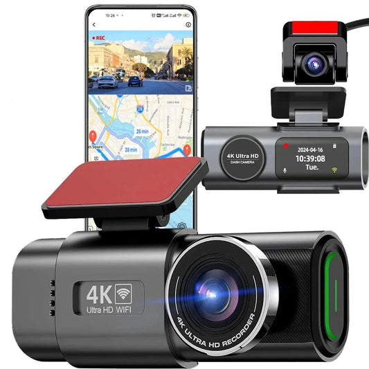 Dash Cam Dual Lens 4K